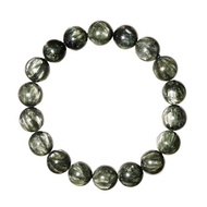 【正佳珠寶】綠龍晶 高品銀絲絨綠 9.8-10.3mm 綠龍晶手珠