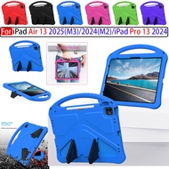For iPad Air 13 Air13 2025 M3 2024 M2 iPad Pro 13 2024 13inch Case Kids Handle Stand Case Safe Foam 