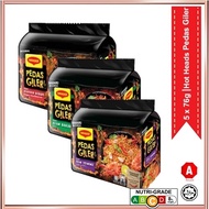 (HALAL) MAGGI HOT HEADS ROAST CHICKEN / TOM YUM / CHEEZY BERAPI MAGGI GORENG 5 X 76G PEDAS GILER AYA