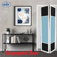Unix Aluminium Suspended Door 800mm(W)x2100mm(H) Lipat Tandas Pintu Lipat Bilik Air Simplicity Design