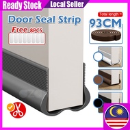 Ready Stock Sound Proof Dust Proof Draft Door Stopper PVC Door Sealing Strip Anti Cockroach Doorstop