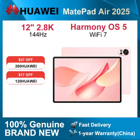 2025 HUAWEI MatePad Air 12-Iinch WiFi Tablet 2.8K 144Hz 8GB/12GB 256GB/512GB HarmonyOS 5.0 2800*1840