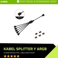 Argb 3 Pin Y Splitter Cable | Argb 3 Pin Extension Cable Hub