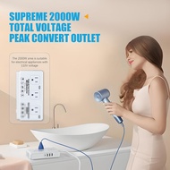 220v to 110v Travel Voltage Converter: International Universal Voltage Converter US to Europe Power 