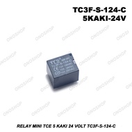 TCE Mini Relay 5 Legs 24 VOLT TC3F-S-124-C