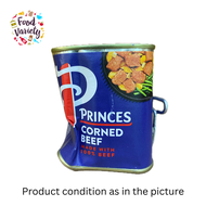 [Product condition as in the picture] Princes Corned Beef 340g ปริ๊นท์ คอร์เนดเนื้อ 340 กรัม [สภาพสินค้าตามภาพ]