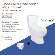 Docasa 10 inch 250mm Close Couple 2 Piece Washdown Water Closet WC comes with PP Soft Close Seat Cov