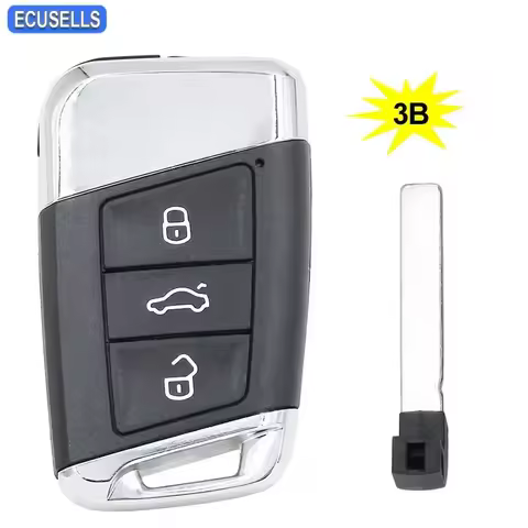 Ecusells 3B Remote Car Key Shell Case for V-olkswagen for V-W Tiguan MK2 Magotan Passat B8 CC for Sk
