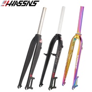 Eco-friendly HASSNS MTB Fork Rigid Bicycle Fork 26/27.5/29inch Aluminum Alloy Mountain Bike Fork Str