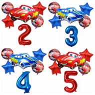 6pcs Car Lightning McQueen Balloon Number 32 Inch Aluminum Balloon