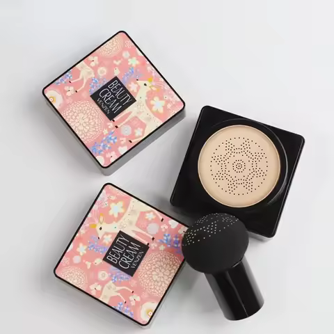 Mushroom Head Air Cushion BB Cream Foundation Cream for Face Makeup Concealer Air Cuhsion for Face B
