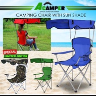 Foldable Chair Canopy Folding Camping Chair Outdoor Fishing Chairs Portable Beach Chair Kerusi Lipat Kerusi Camping