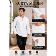 KURTA LELAKI RIVAL 2026 MURAH KURTA LELAKI LEHER TELUK BELANGA SIDE POCKET - ADAM