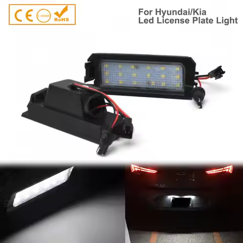 2x For Hyundai i30 PD Elantra AD/GT Sonata LF/DN8 Veloster JS Tucson NX4 Venue LED Number License Pl