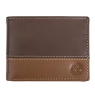 Timberland Men's Hunter Leather Passcase Wallet Trifold Hybrid Brown Tan