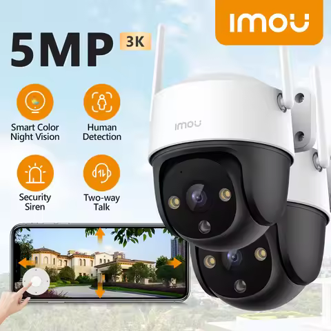 IMOU 2PCS Cruiser SE+ 5MP Outdoor PTZ Wi-Fi Camera IP66 Weatherpro Camera Two Way Talk Colorful Nigh