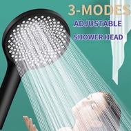 DO Shower Head Water Saving Black 3 Mode Adjustable High Pressure Shower Massage Eco Shower Bathroom Accessories58763 Du