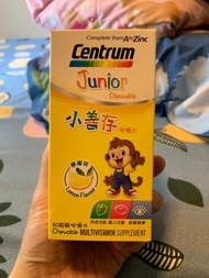 [有多盒] 善存小善存檸檬味咀嚼片 80粒 Centrum Junior Chewable (Lemon Flavour) 80s 4歲或以上兒童 幼兒 小朋友 kid kids child chil