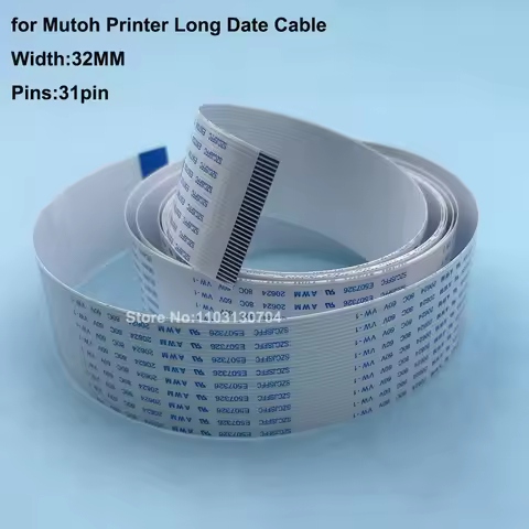 2PC Mutoh Printer 31Pin Cable For Epson DX5 PrintHead Long Data Cable Main Board Cable Mutoh RJ900C 