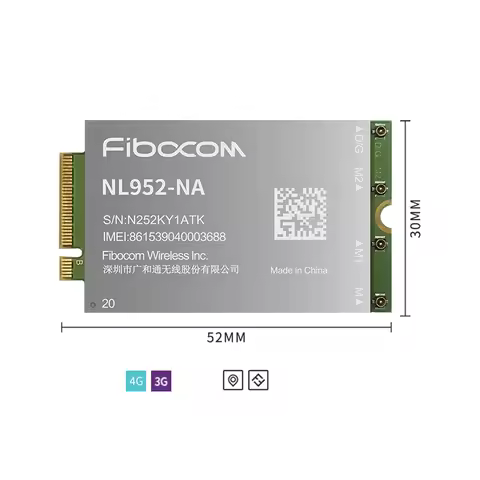 New Original Module Fibocom NL952-NA M.2 cat20 4G LTE Advanced Module B2/4/5/7/12/13/14/17/25/26/29/