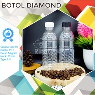 RETAIL 330ml Diamond Plastic Bottle / Milk Bottle / Diamond Bottle 330ml 14 grams / Pet Bottle / 330