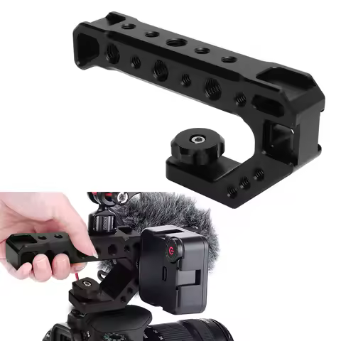SLR Camera Top Handle Grip Mirrorless Camera Handle Cold Shoe Adapter Mount Hand Held Stabilizer SLR