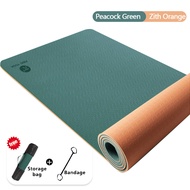 FUYOGI PIDO Yoga Mat Eco Friendly TPE Non Slip Yoga Mats by SGS Certified72 x24 inch 6mm Extra Thick for Yoga Pilates Fitness Exercise Mat