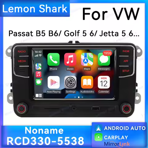 MIB Carplay Car Radio 6RD035187B Noname RCD330 Plus Android Auto AUX Headunit for VW Caddy Jetta MK5