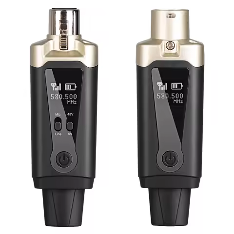 Wireless Microphone System UHF Wireless XLR Transmitter and Receiver for Dynamic Microphone, Audio M