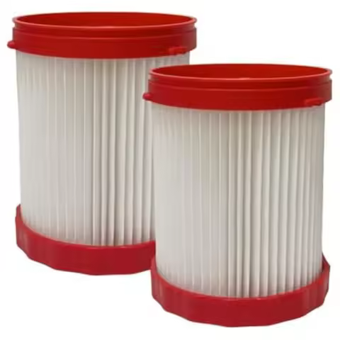 2Pcs VF320H HEPA Vacuum Filter Replacement For 18V 2.6-Gallon Wet/Dry Vacuum Cleaner GAS18V-3/GAS18V