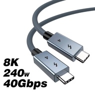 UGOURD USB C Thunderbolt 4 40Gbps USB4 Cable USB Type C to C 240W Fast charging Cable Thunderbolt3 f