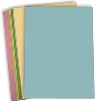 Hamilco Colored Cardstock Scrapbook Paper Vellum 67lb cover 8.5" x 11" Assorted Colors Card Stock 5 