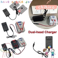 CHIHIRO Lithium Battery Charger, Universal 18/21V/24V Lithium Dual-head Charger, Overload Protection