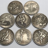 Large 8 Pieces Silver Round Silver Dollars 3.9 Packs Silver Coins Set Post Commemorative Coins Silve