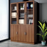 File Cabinet Explosion-Proof File Cabinet Data Storage Bookshelf Glass Office Bookcase Cabinet Free 