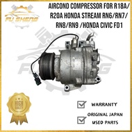 Aircond Compressor For R18A/R20A Honda Stream RN6/RN7/RN8/RN9 /Honda Civic FD1