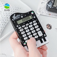 JIAER Piano Shape Calculator, ABS Portable Mini Calculator, Cute Musical Note Printed Lightweight No