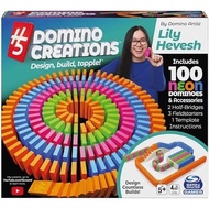 Spin Master Games, Lily Hevesh H5 Domino Creations 100-Piece Neon Dominoes Set, Building Toys for Ki