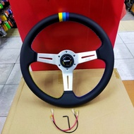 Genuine Leather Steering Wheel Width 13.5 Inches Lift 2.5