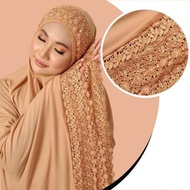 ♀TELEKUNG LACE AISYAH COTTON VISCOSE VER 2.0 NEW ARRIVAL♞