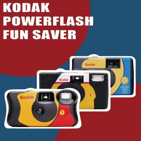 27/39 Kodak Single Use One Time Disposable FunSaver / HD Power Flash Film Camera Photos ISO800 Manua