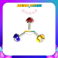 4 PCS CAR MOTORCYCLE NUMBER PLATE BOLT MOTORCYCLE NUMBER PLATE TIGHTENING BOLT KEY NUMBER PLATE VARI