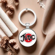 1pc I Love Judo Keychain - Round Sports Design With Judo Inspired Symbol, Durable Metal Gift Suitabl