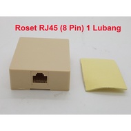 RJ45 Rosette - 8 Pin - 1 Hole