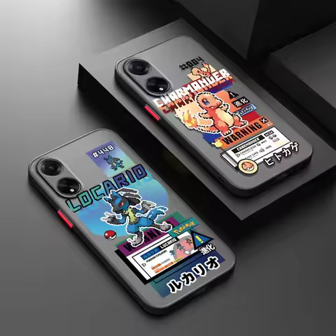 P-Pokemons L-Lucarios Luxury Phone Case For OPPO Find X3 X5 Lite A5 A98 A94 A93 A78 A79 A76 A58 A57 