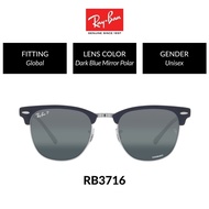 Ray-Ban Clubmaster Metal True Unisex Global Fitting Sunglasses (51mm) RB3716 9254G6