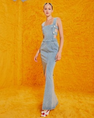 LANDMEE I got you daisy dungarees dress