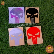 PUNISHER SKULL CUTTING STICKER SKULL MOTORCYCLE STICKER PUNISHER SKULL STICKER REFLECTIVE LIGHTS UP 