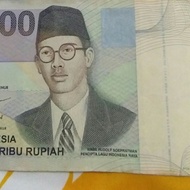 Uang lama 1999, seri Wage Rudolf Supratman 50 ribu rupiah (bagus).