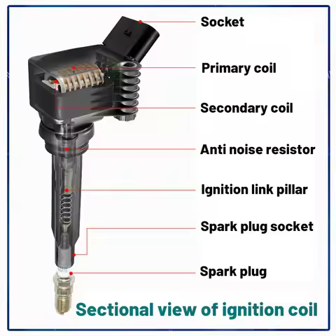 Ignition Coil F6T558 F6T560 for Yamaha NINJA ZX-10R ABS Max 2002-2017 FZ1 FZ8 RS SR Nytro 5VY-82310-